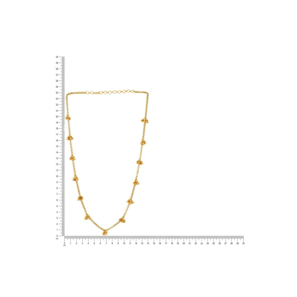 Ruby Raang Studio Brass Antique Polish Necklace -Gold