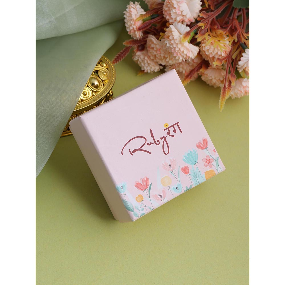 Ruby Raang Studio Gulnaar Pearl Kundan Ruby Hand Harness