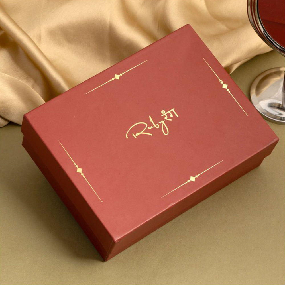 Ruby Raang Studio White 3-Layered Kundan Ear Chain