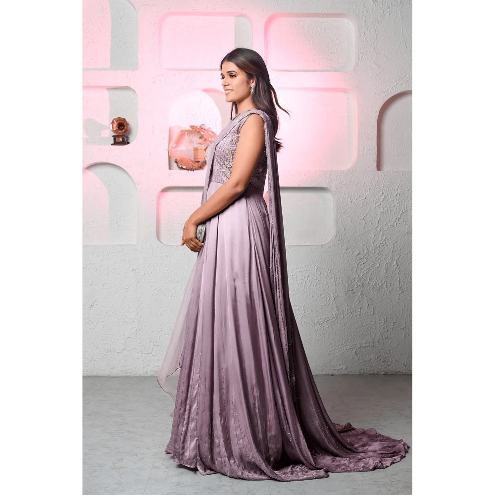 Ruhm Glistening Lilac Gown