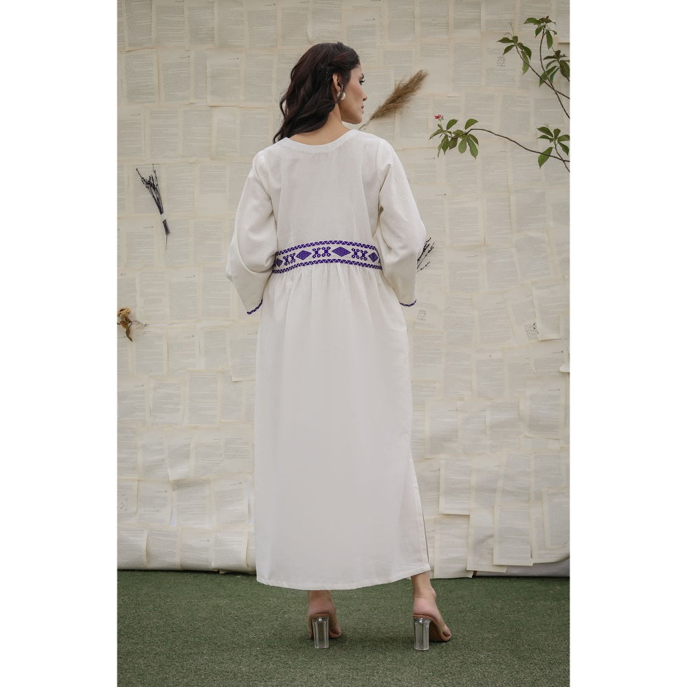 Ruhm White Gulmohar Dress