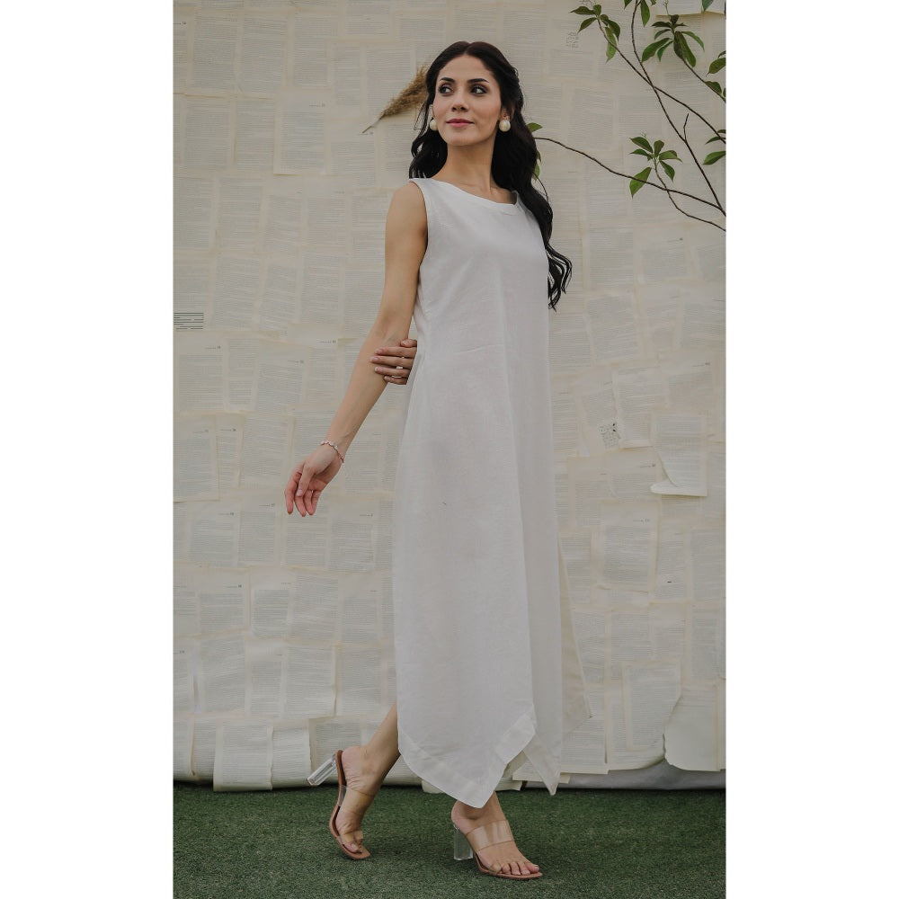 Ruhm White Elira Dress with Jacket (Set of 2)