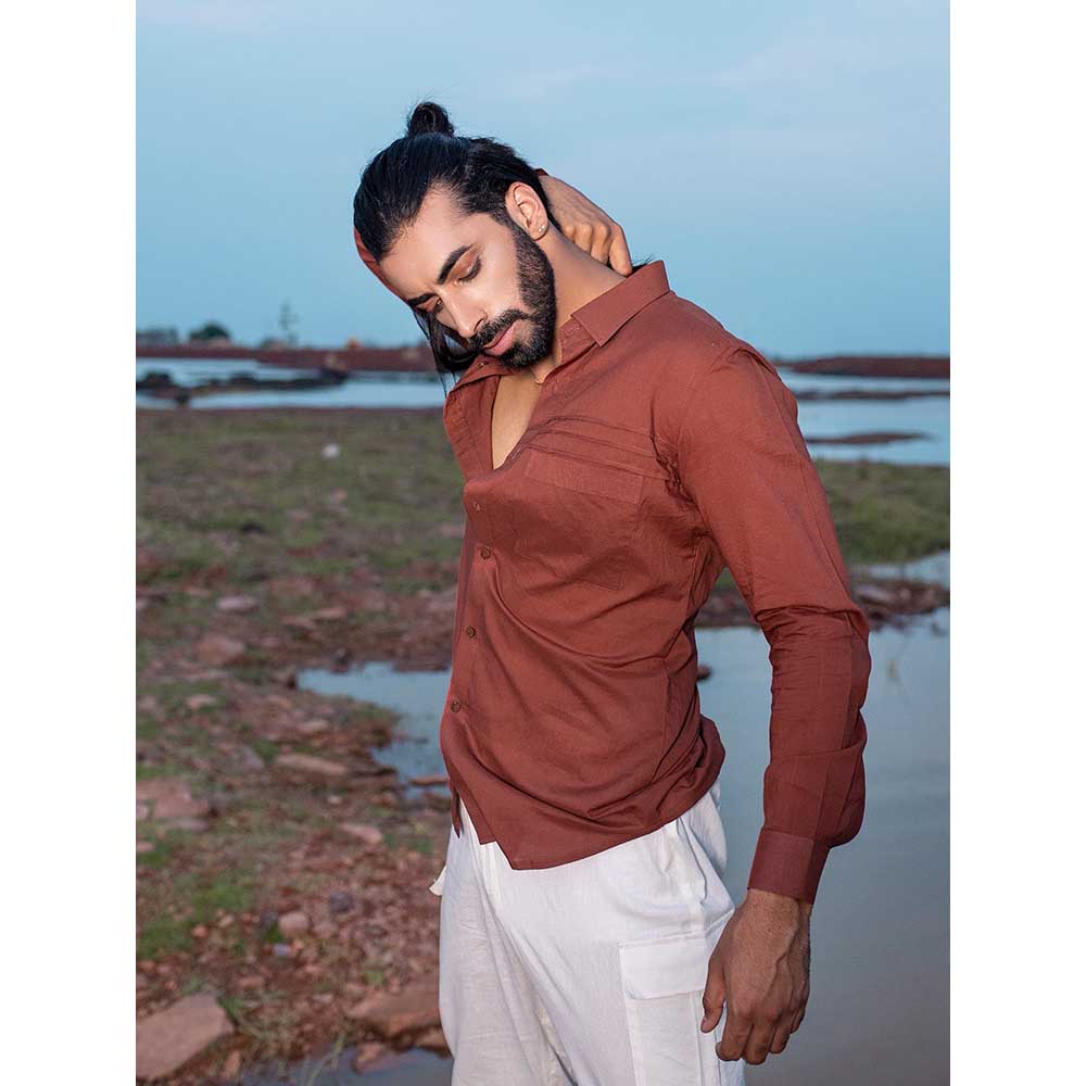 Runit Gupta Men Rust Must Shirt