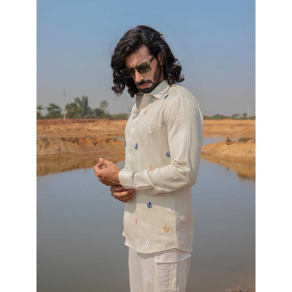 Runit Gupta Men Anchor Shore Shirt