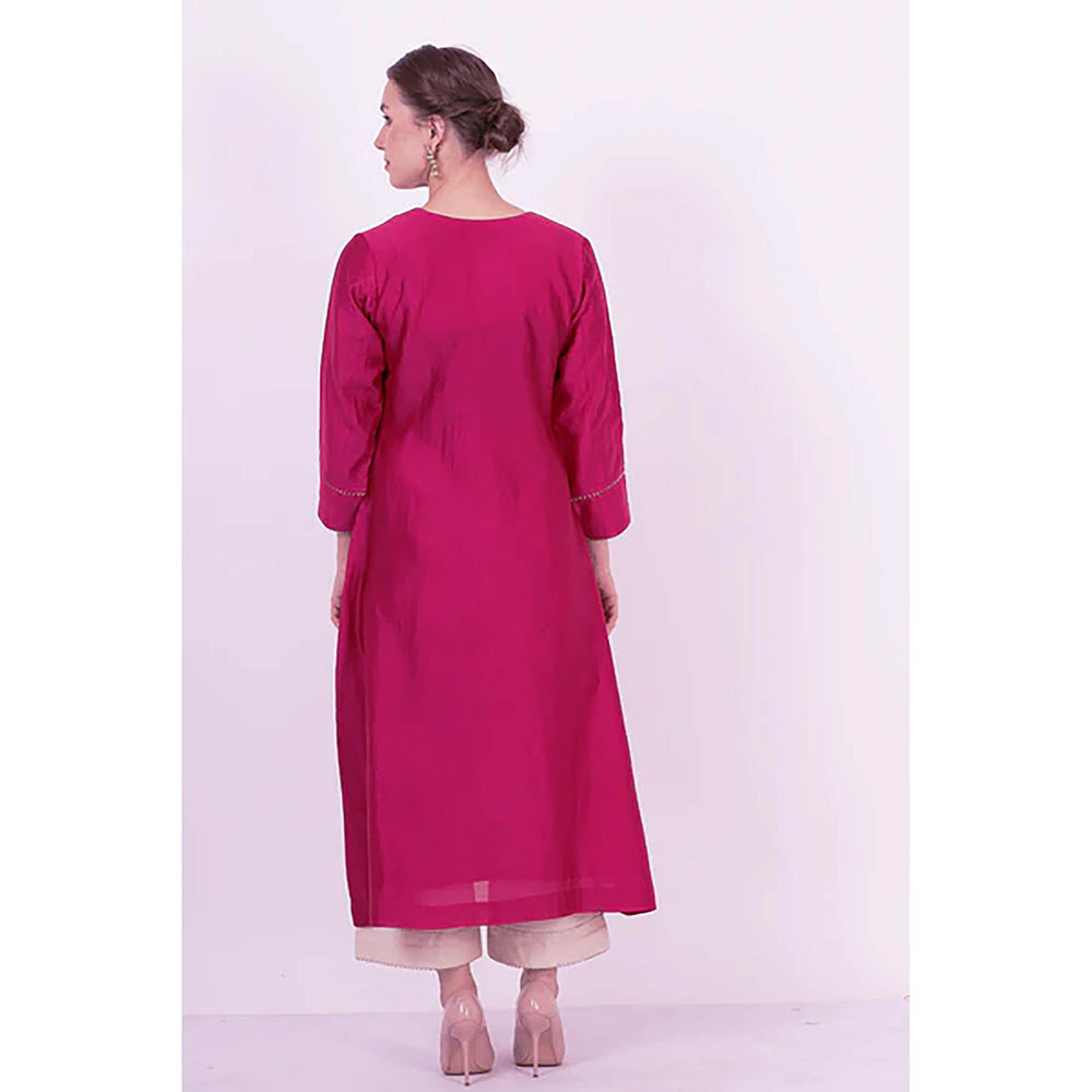 Saatvikei Kumud - Wine Kurta