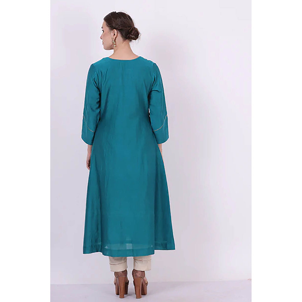 Saatvikei Saroj - Turquoise Kurta