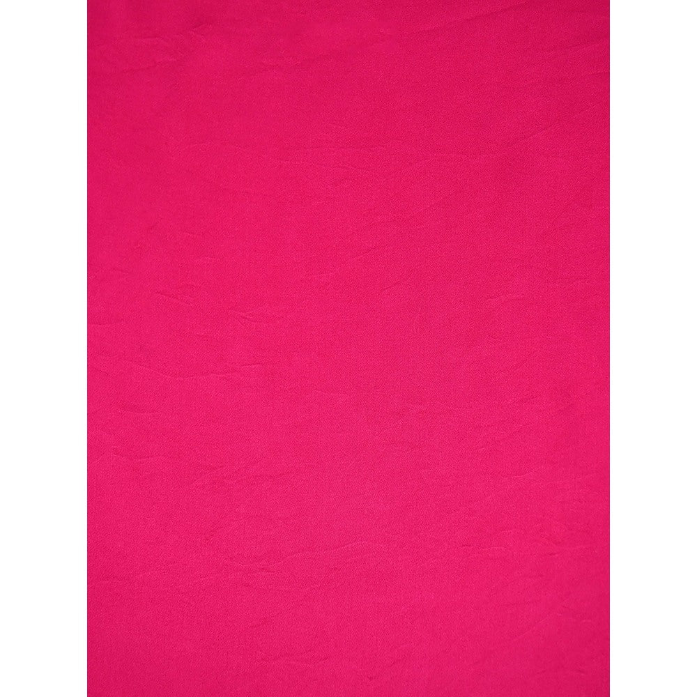 Sacred Weaves Dark Pink Saree with Unstitched Blouse