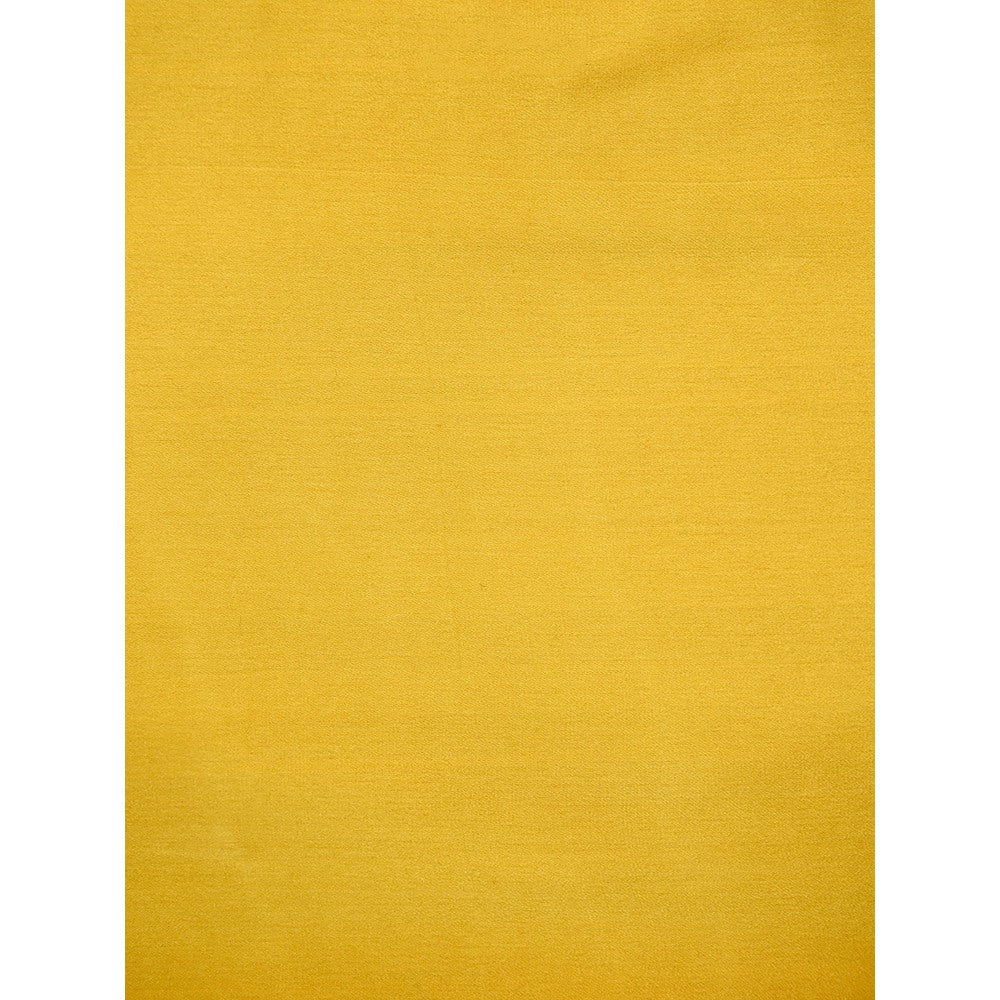 Sacred Weaves Mustard Saree with Unstitched Blouse