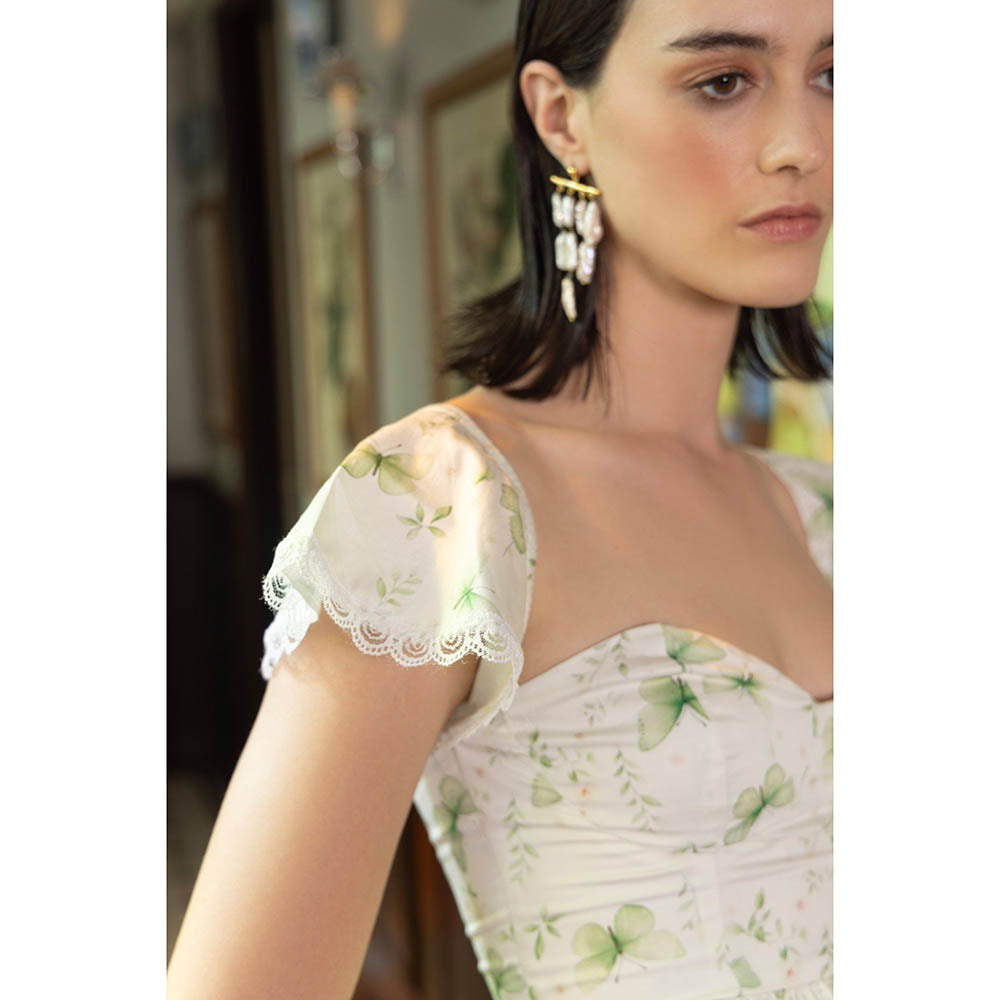 Sage By Mala Spring Whisper Midi Dress