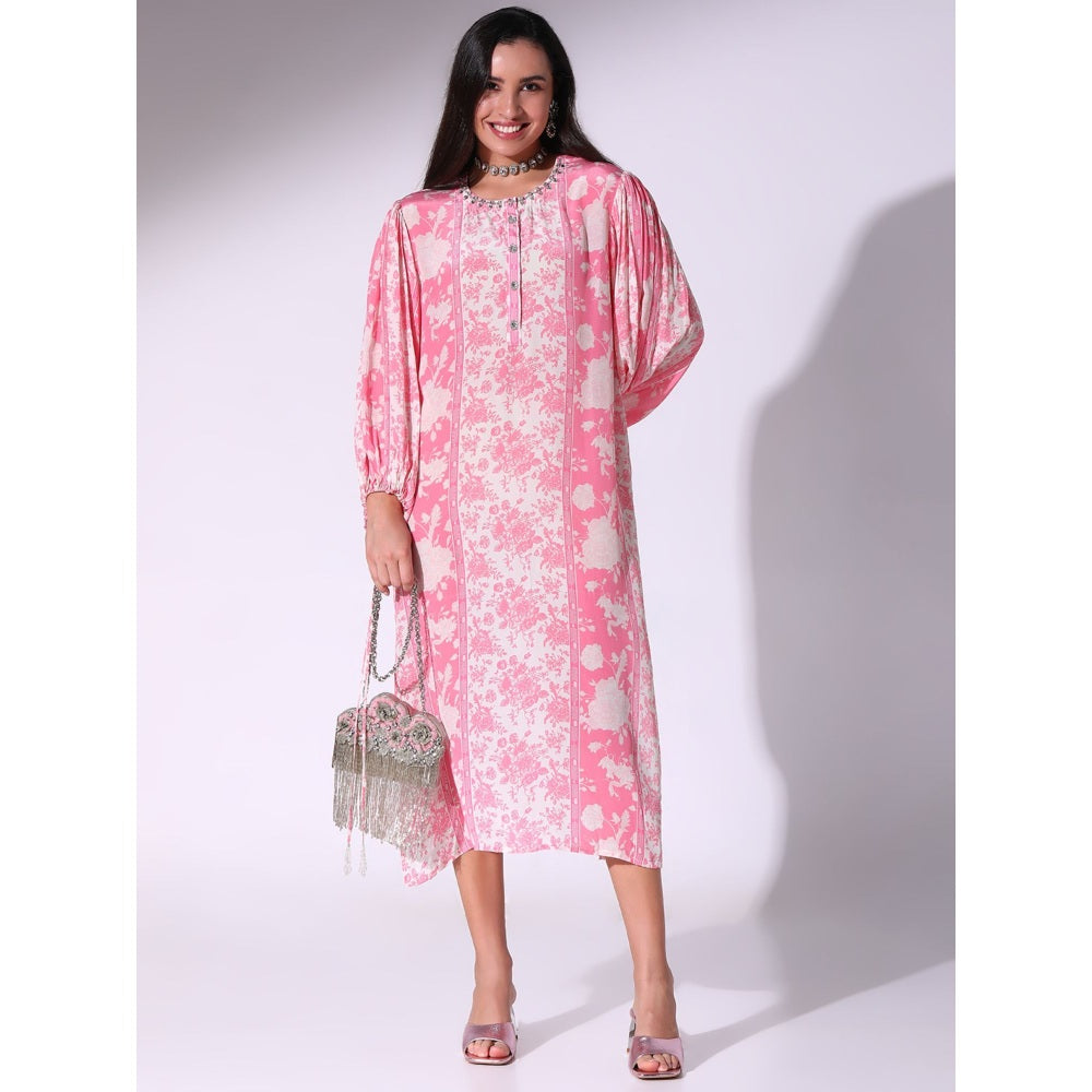 Sakshi Girri Pink Floral Printed Dress