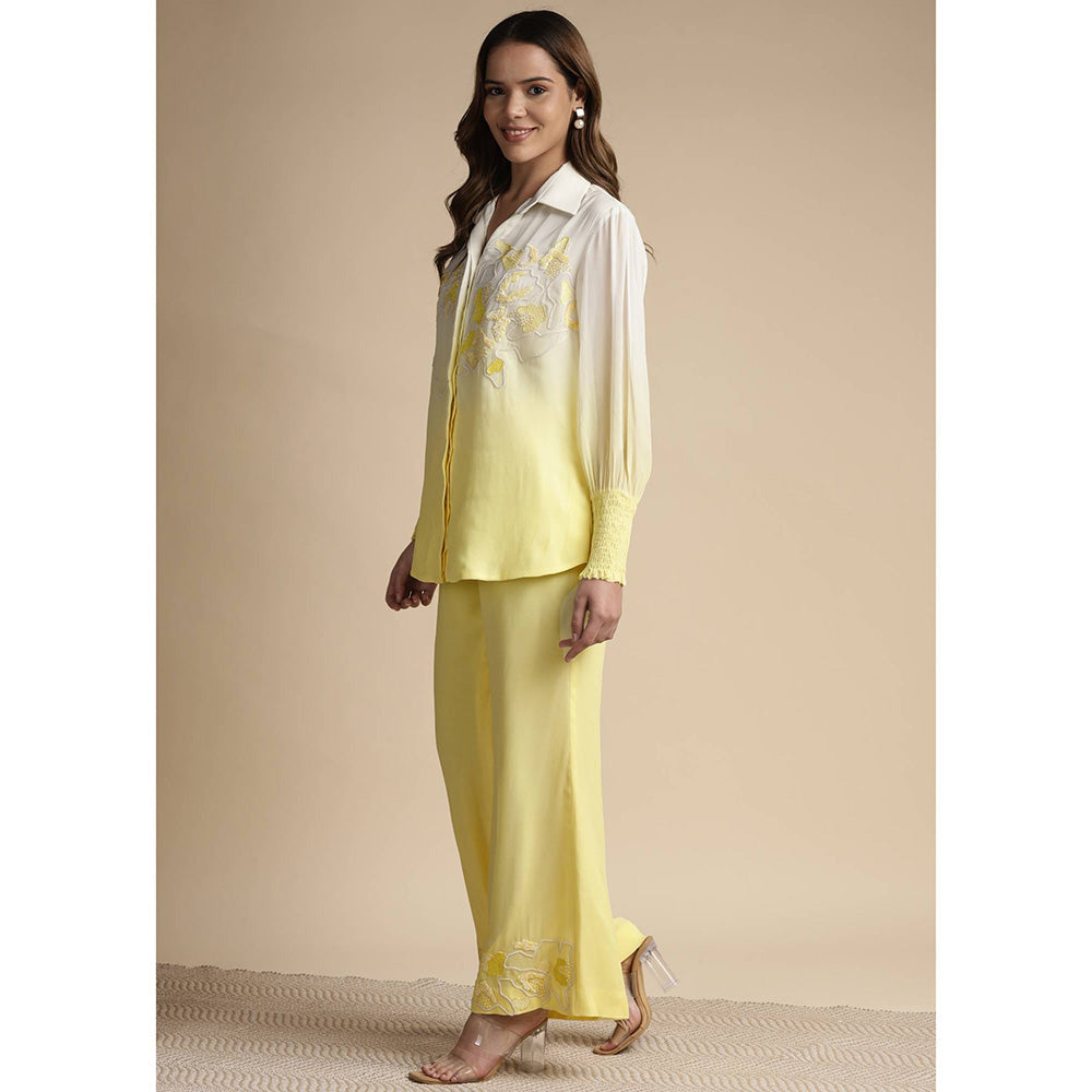 SAKSHI KHETTERPAL Sunshine Ombre Embroidered Co-Ord (Set of 2)