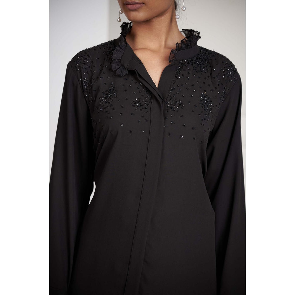 SAKSHI G CHAWLA Black Dove Shirt