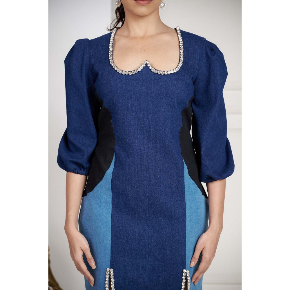 SAKSHI G CHAWLA Blue Emma Dress