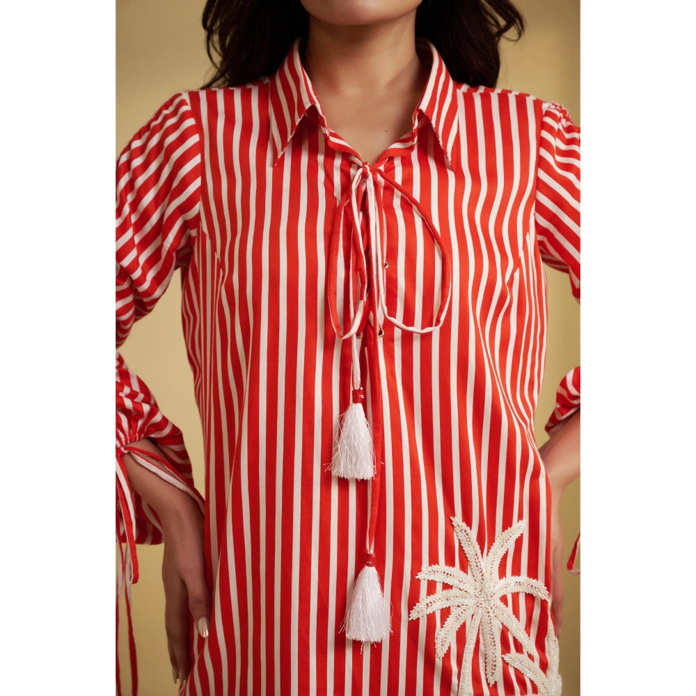 SAKSHI G CHAWLA Red Tropic Dress