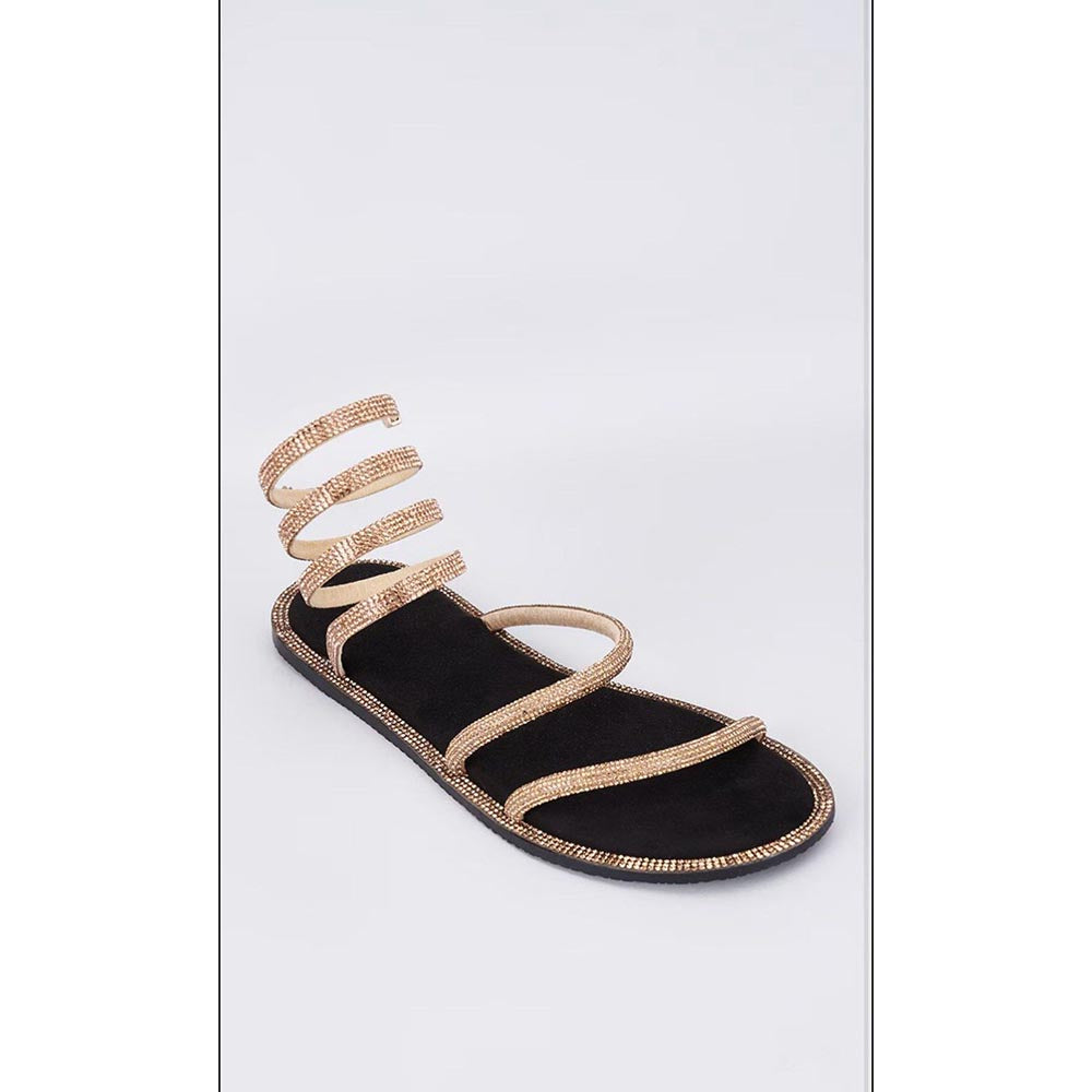 Sana K Luxurious Footwear Pillow Walk Gold Spring