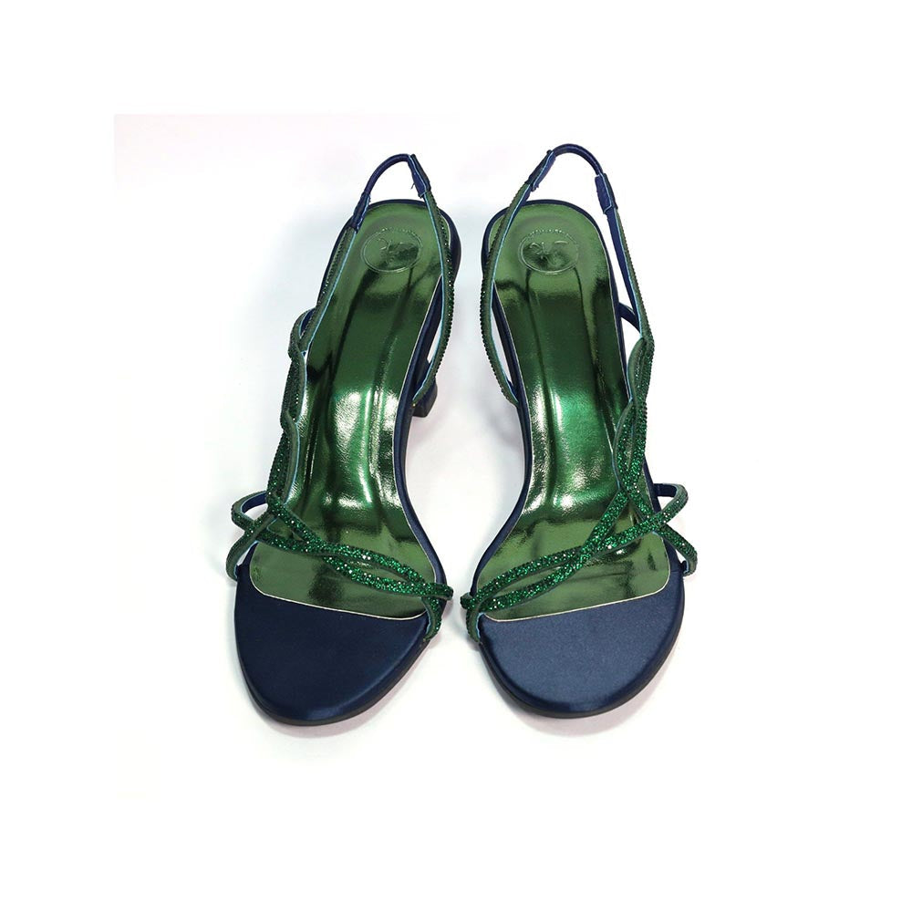 Sana K Luxurious Footwear Soul Royal Blue Heels for Women
