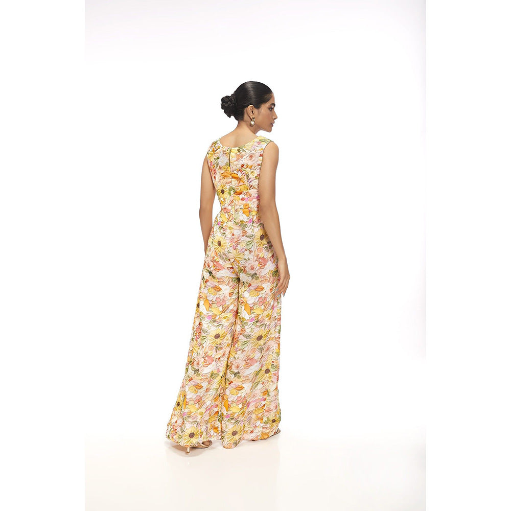 SAYAANIKA Leah Floral Embellished Jumpsuit