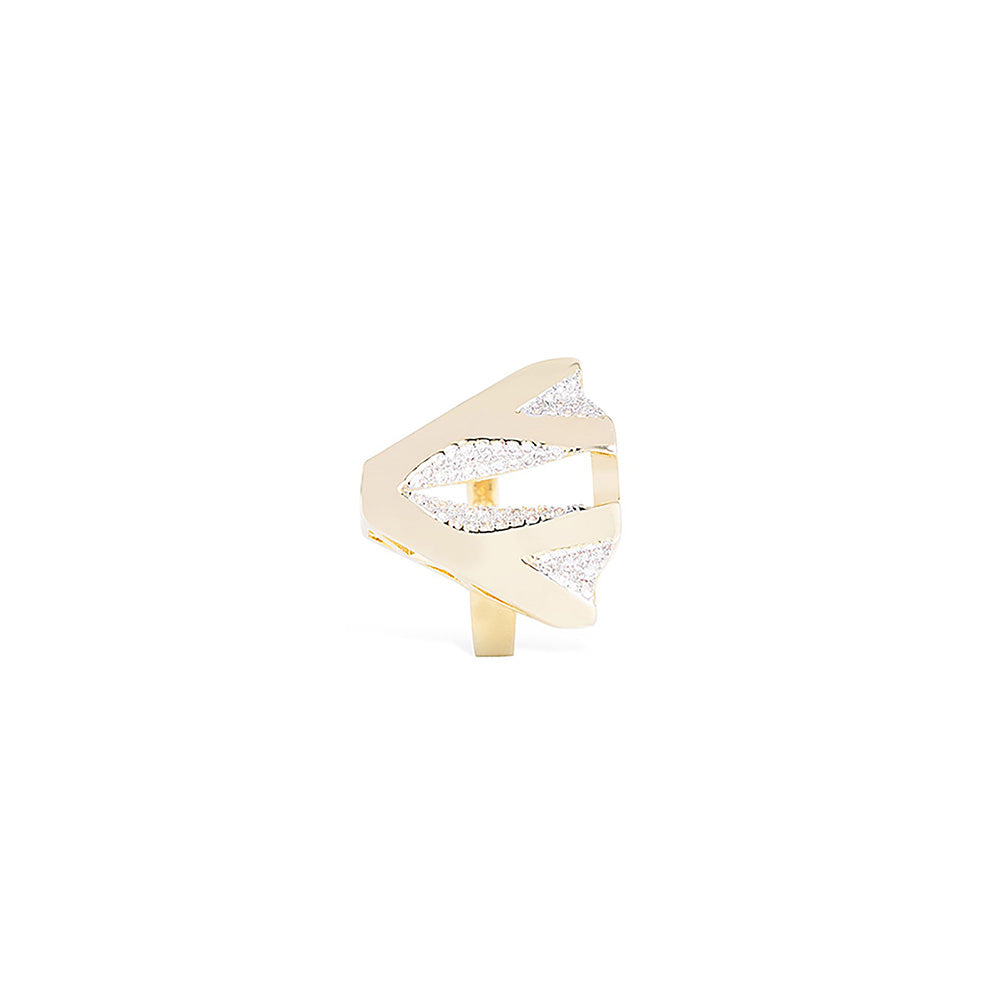 Shaze Metropolitan Studded Cubic Zirconina Ring Size 5