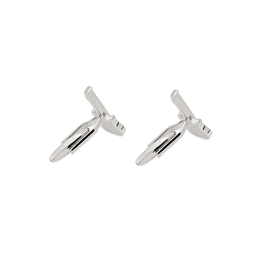 Shaze Levi Silver Cufflinks