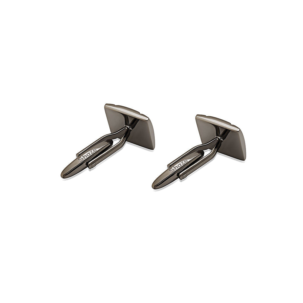 Shaze Chrome Silver Cufflinks