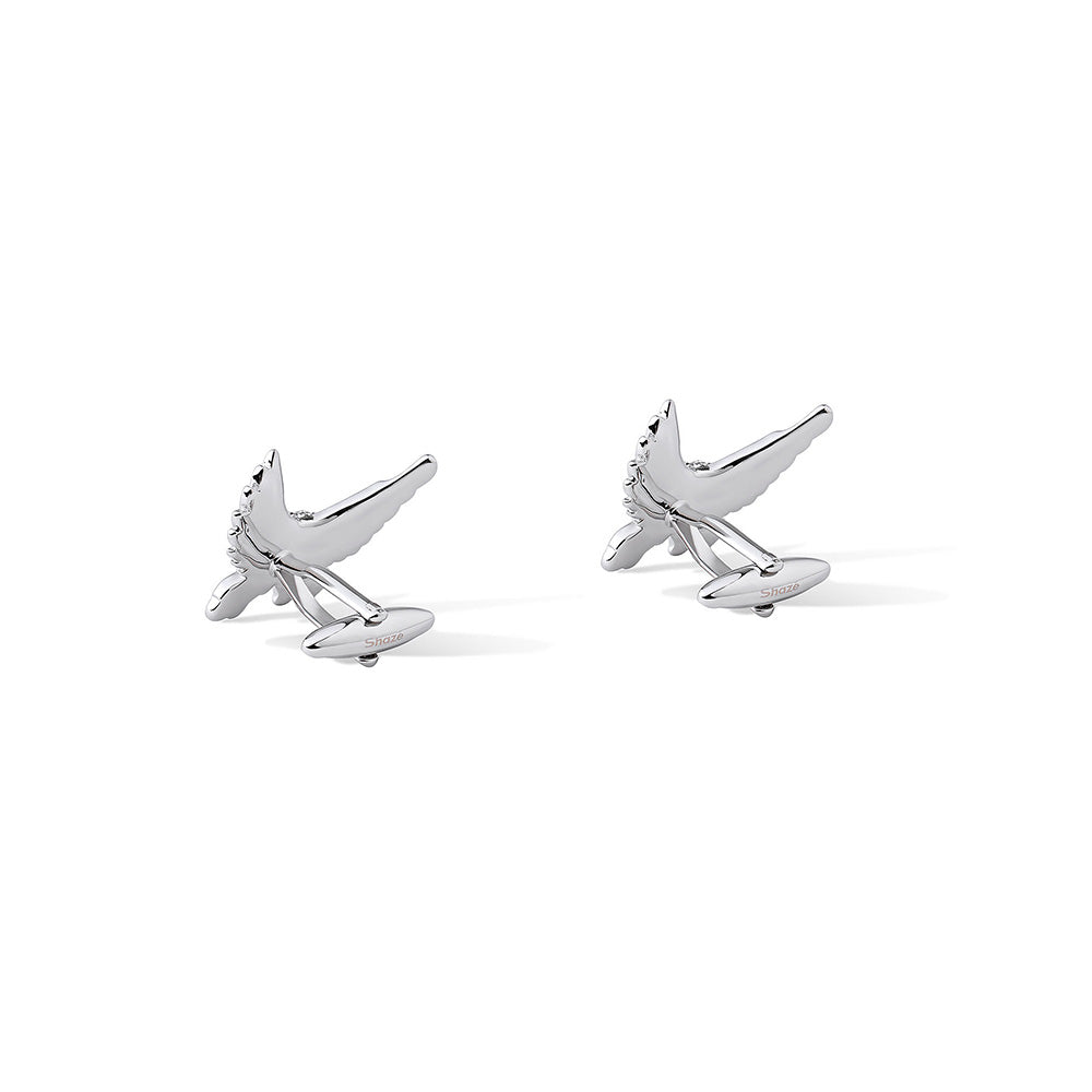 Shaze Avian Black Cufflinks