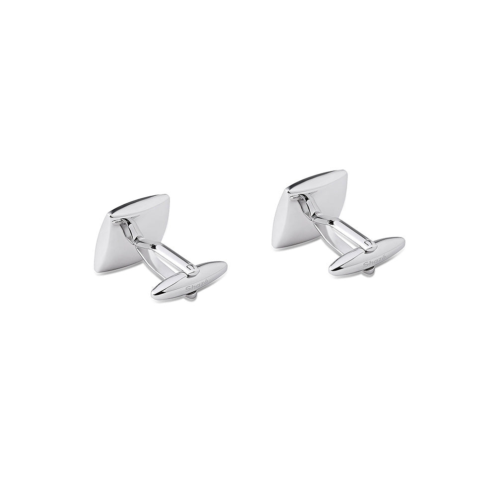 Shaze Druzy Silver Cufflinks