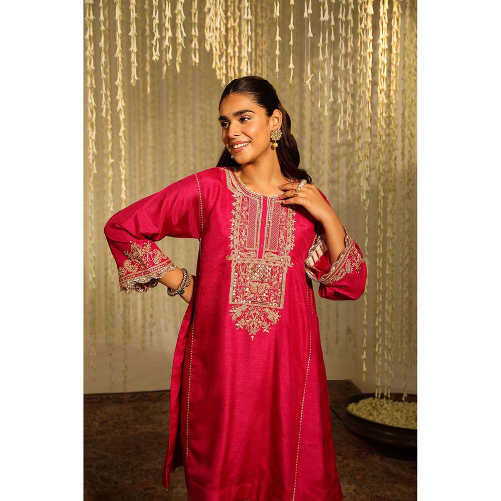 Sheetal Batra Meher Kurta & Salwar-Pink (Set of 2)