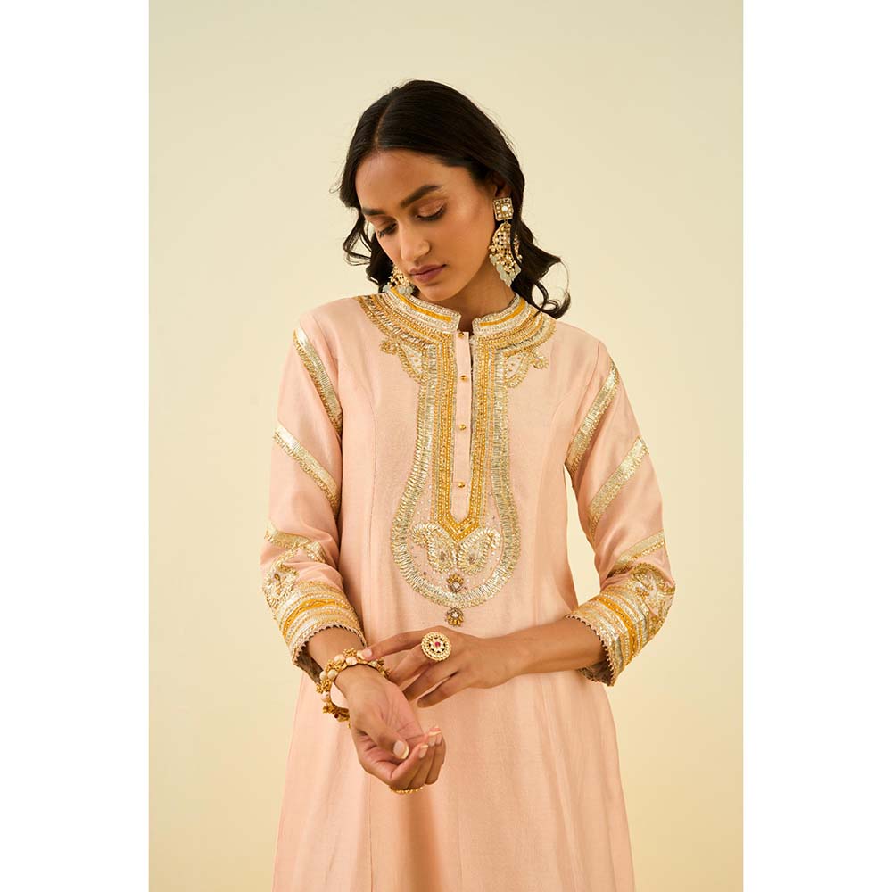 Sheetal Batra Pink Short Kurta with Salwar and Dupatta (Set of 3)