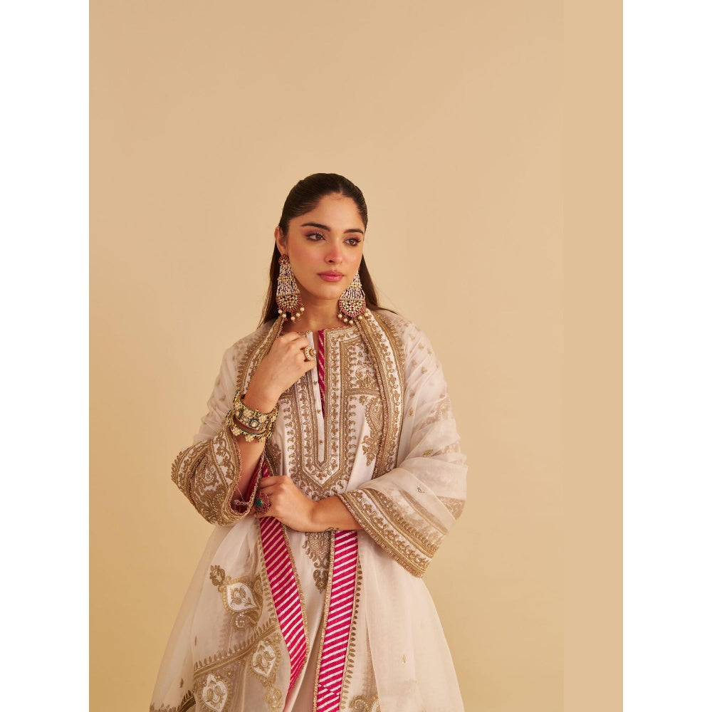 Sheetal Batra Zoya Dabka Zardozi Embroidered Kurta with Pant and Dupatta