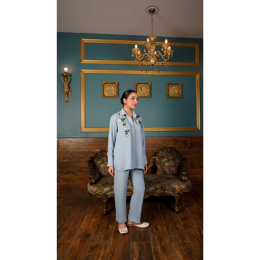 Shilpsutra Cloud Waltz Blue Co-Ord Set