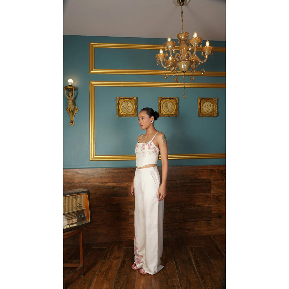 Shilpsutra Ivory Pale Painted Co-Ord Set