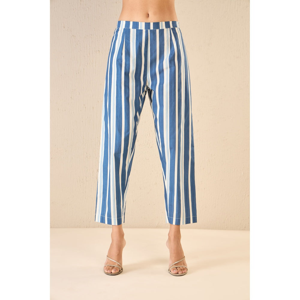 Shivani Bhargava Blue Floral Co-Ord (Set of 2)