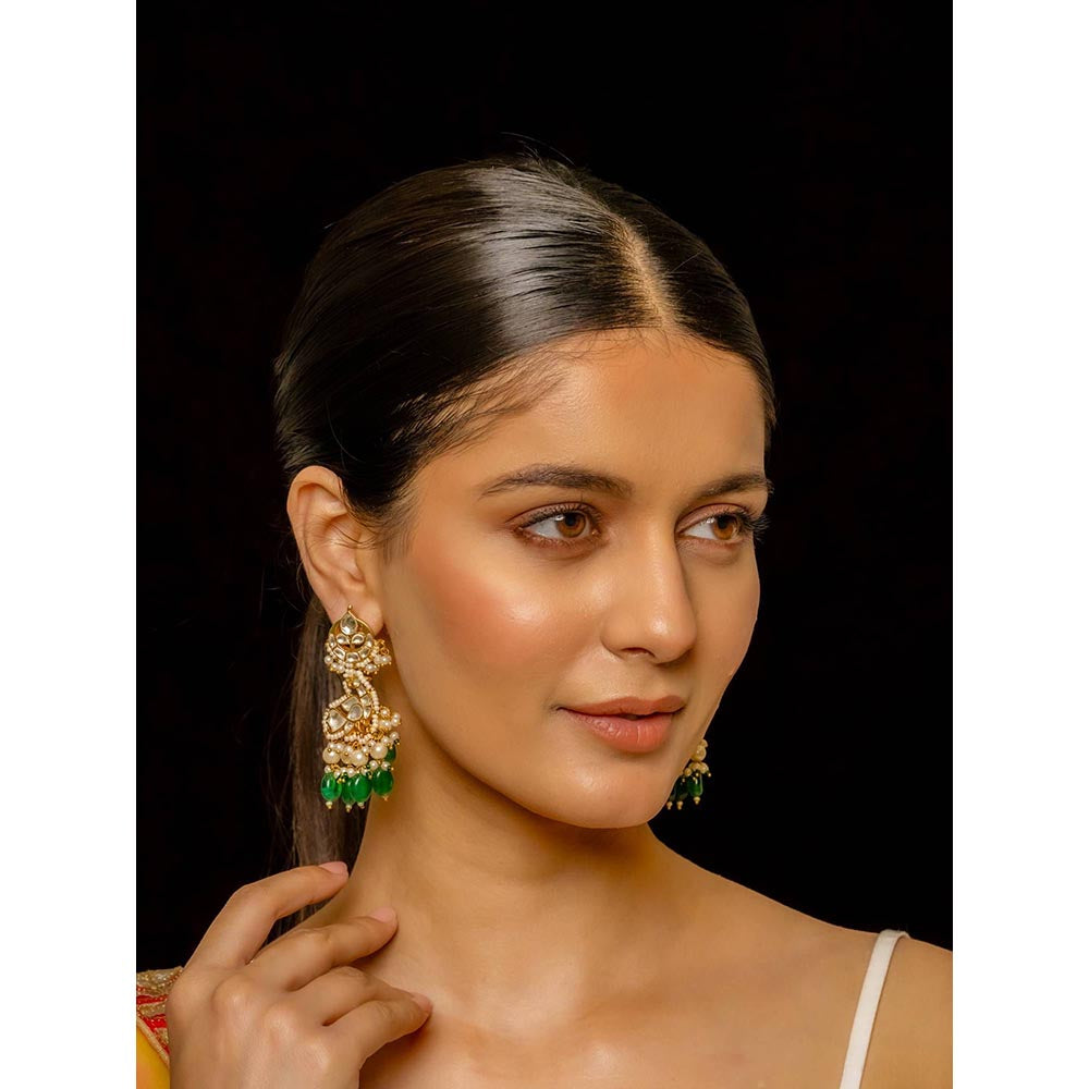 Shlok Jewels Navgreh Danglers Earrings