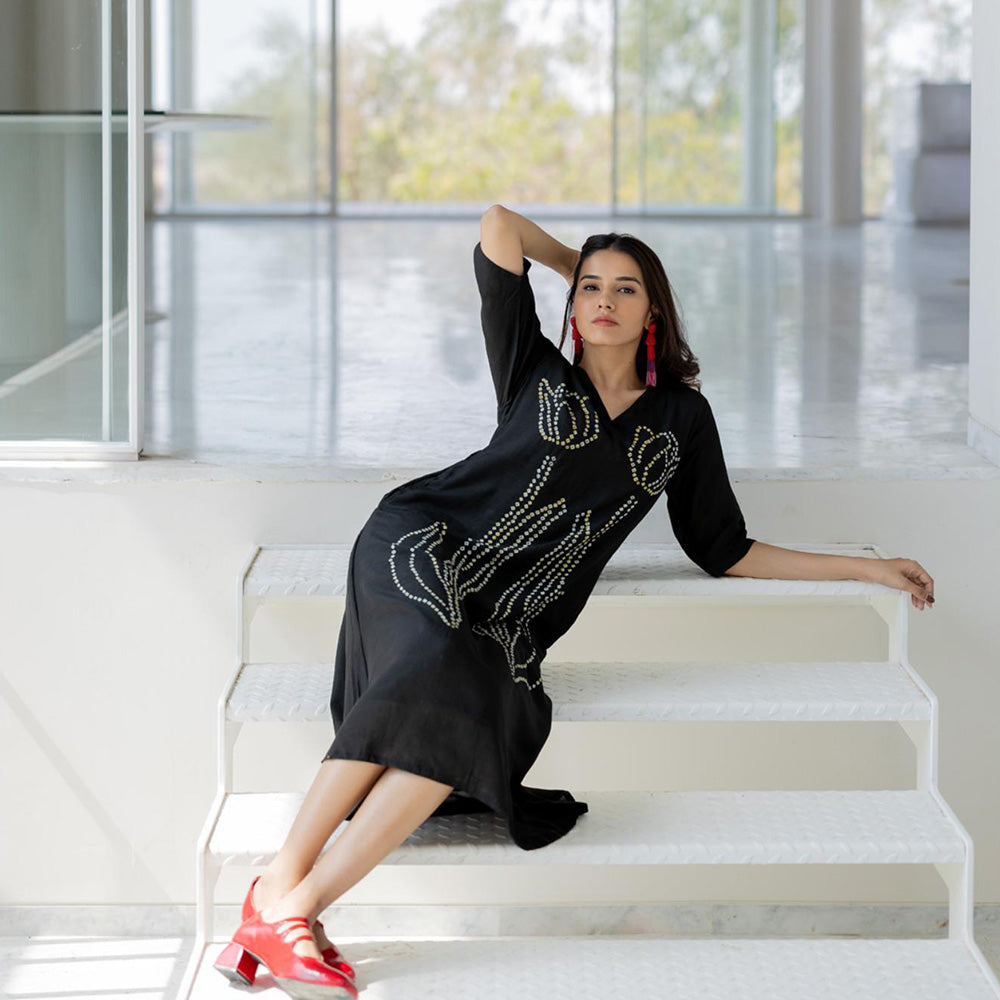 Silai Studio Shadow Tulips Dress