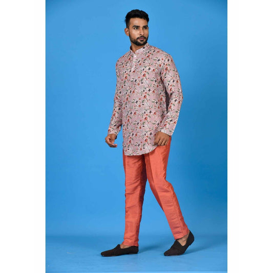 Simaaya Lavender Premium Quality Silk Made Short Kurta