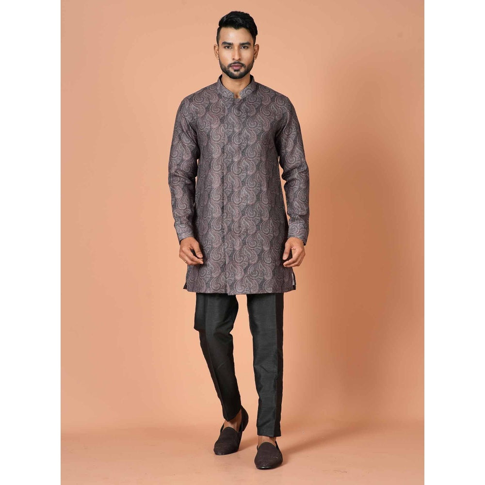Simaaya Black Premium Quality Cotton Made Short Kurta