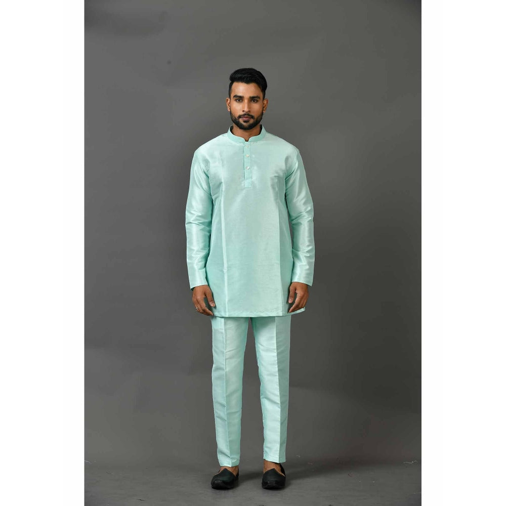 Simaaya Blue Premium Quality Silk Made Short Kurta
