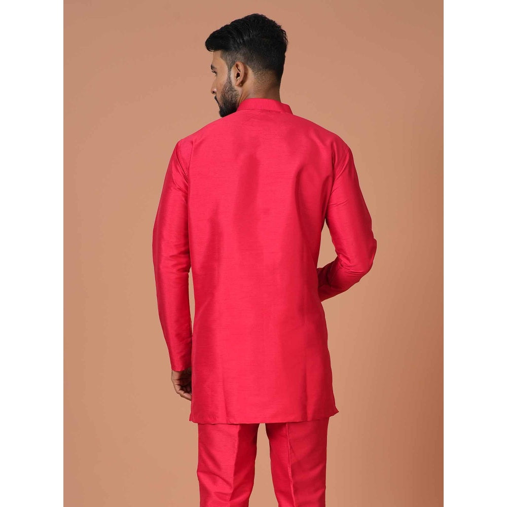 Simaaya Pink Premium Quality Silk Made Short Kurta