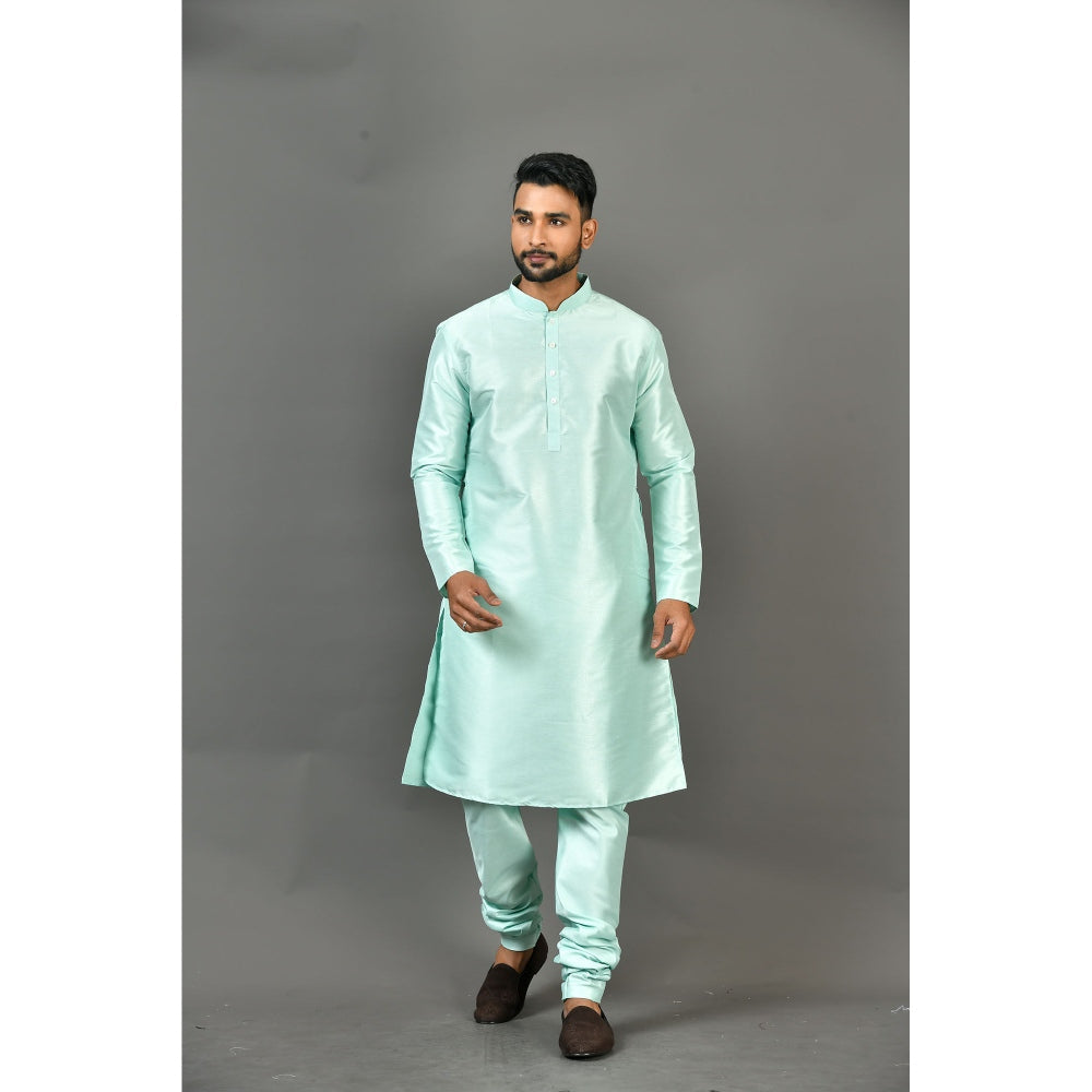 Simaaya Blue Premium Quality Silk Made Kurta for Men