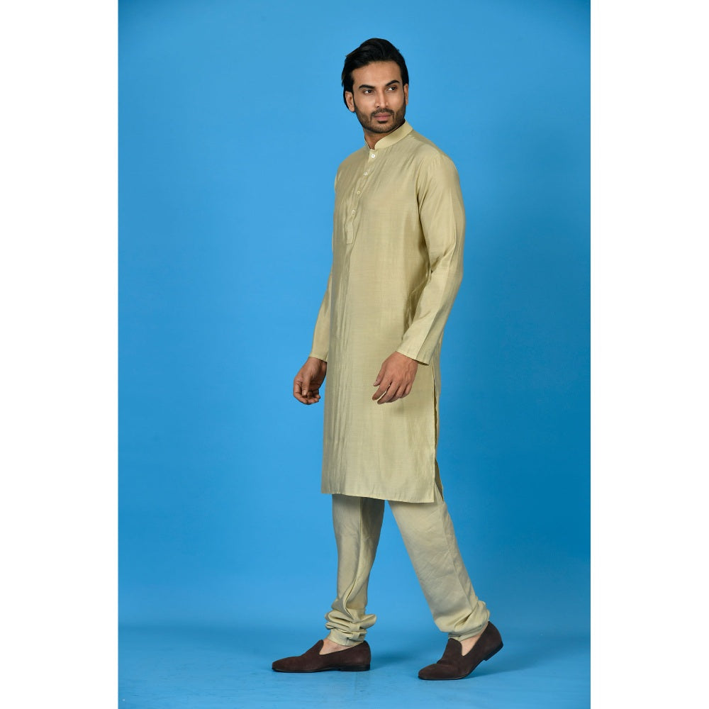 Simaaya Brown Premium Quality Cotton Silk Made Kurta for Men
