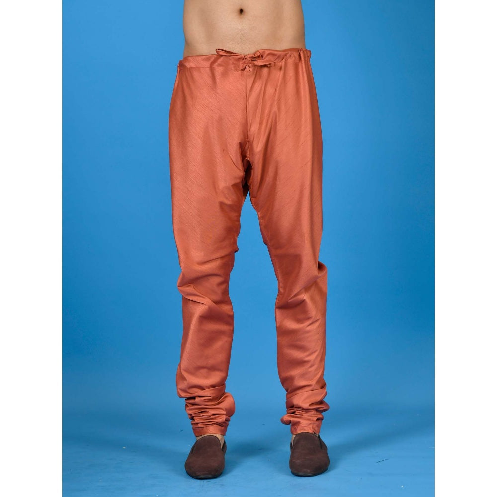 Simaaya Premium Quality Silk Churidar Pant - Copper