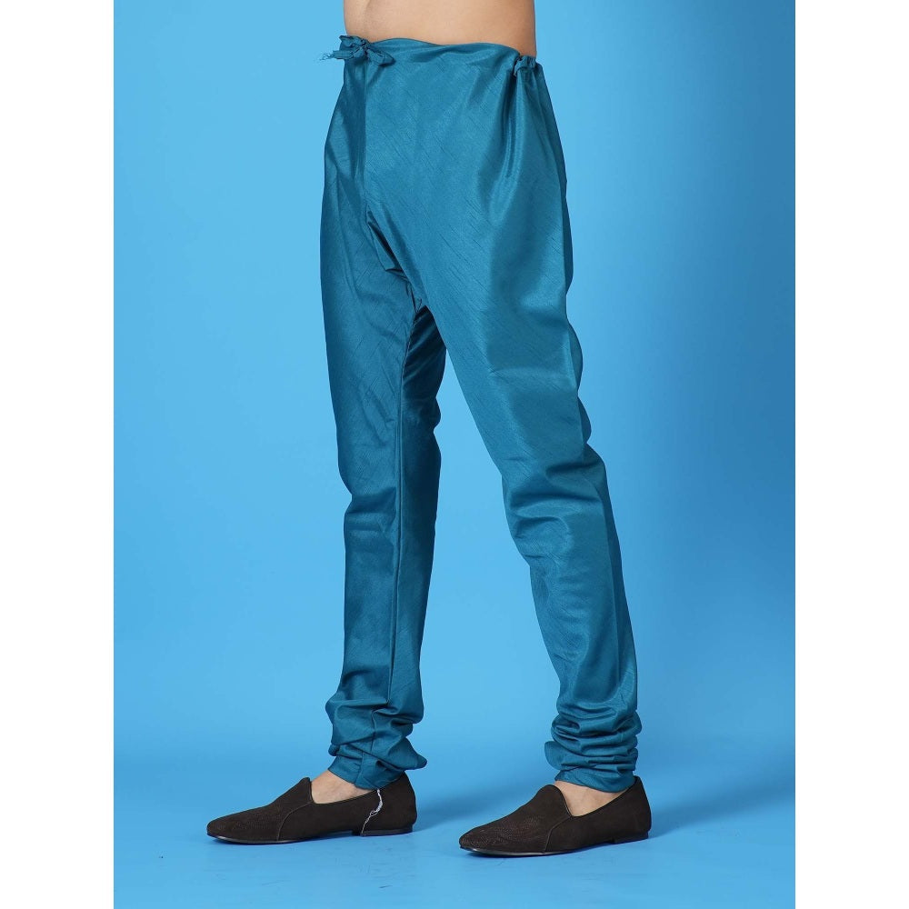 Simaaya Premium Quality Silk Churidar Pant - Blue