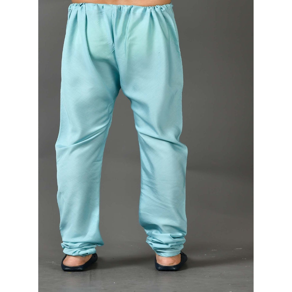 Simaaya Premium Quality Silk Churidar Pant - Turquoise