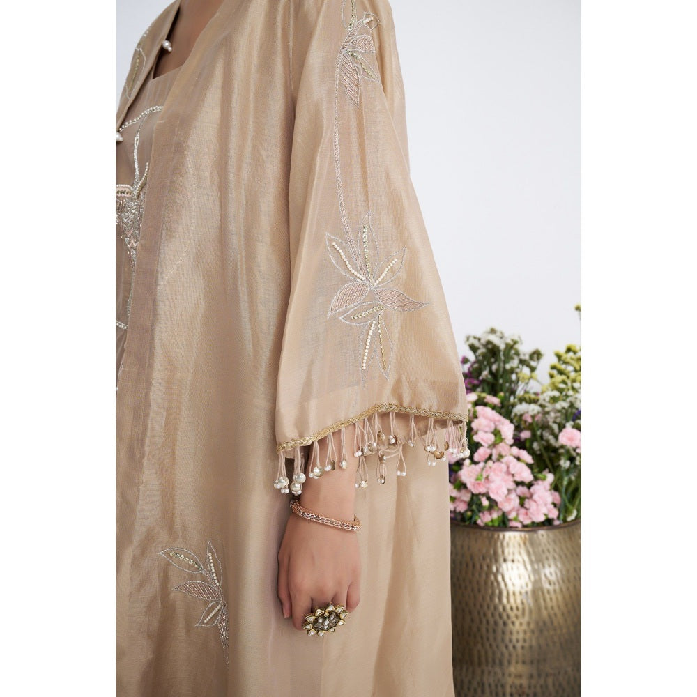 Siyona by Ankurita Zarbulbul Embroidered Jacket with Kurta and Pant (Set of 3)