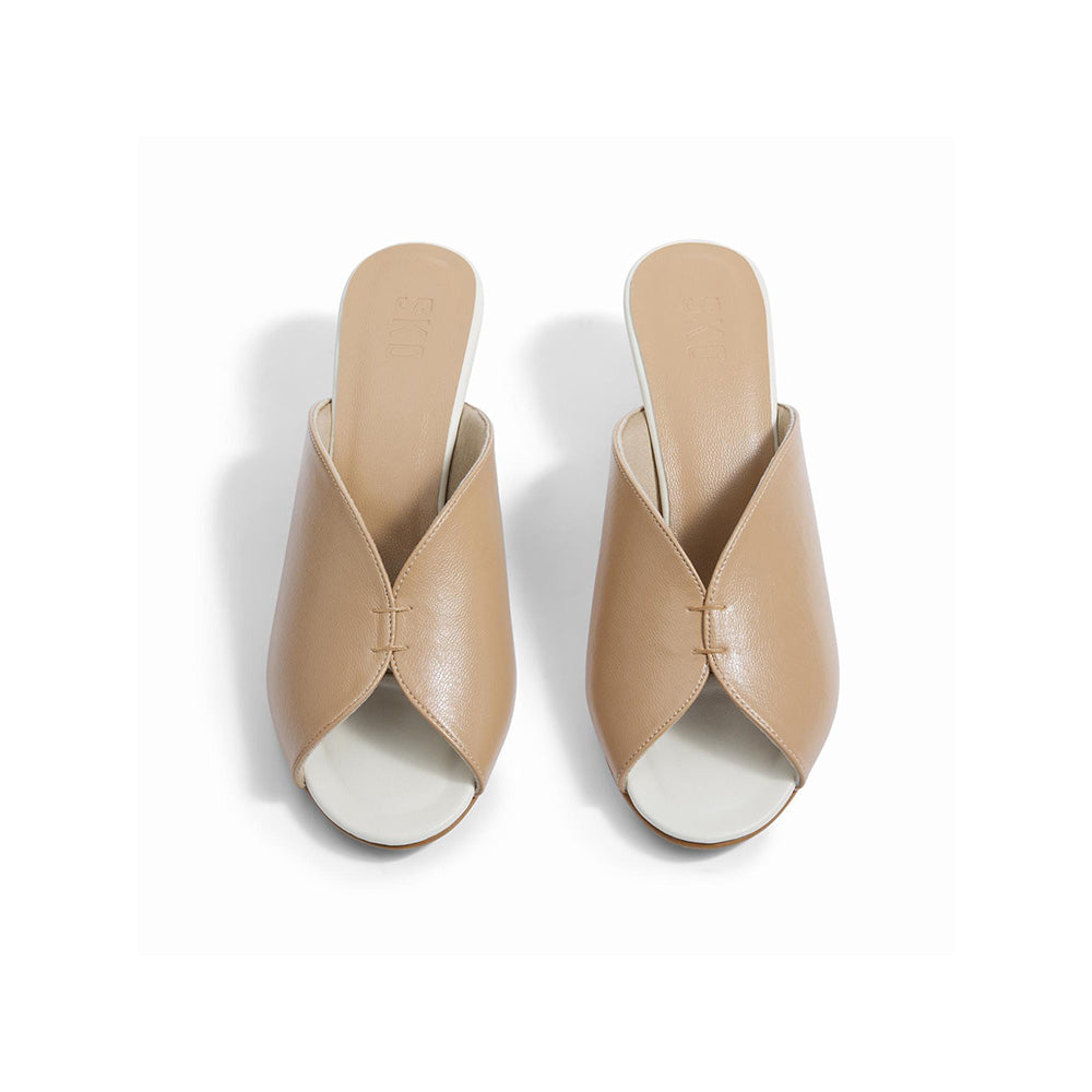 SKO Driblet Nude Block Heels
