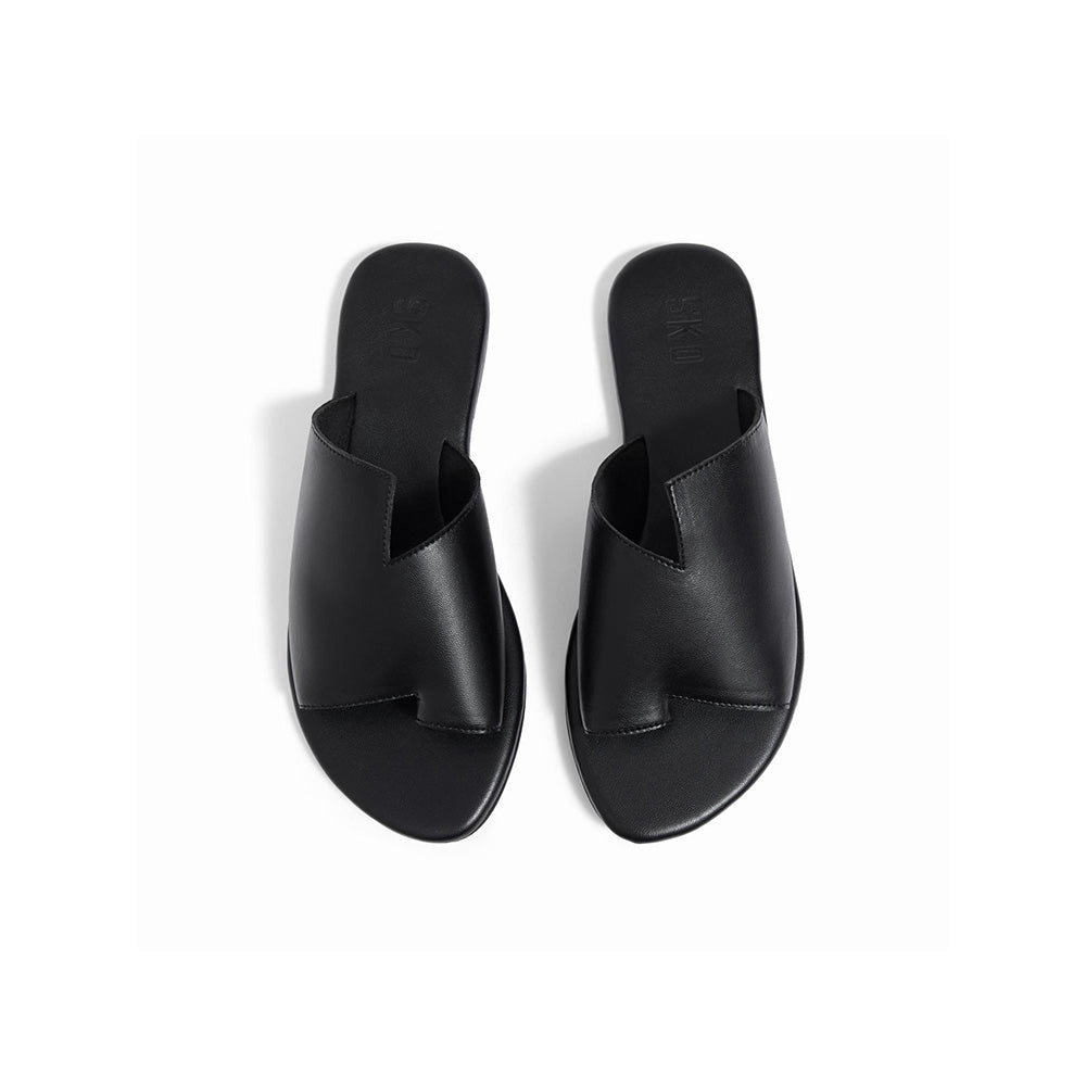 SKO Corfu Black Flats