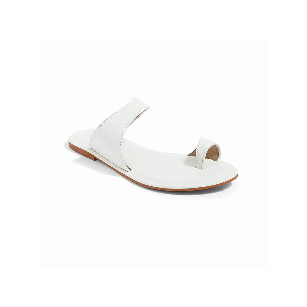 SKO Pisa White Flats