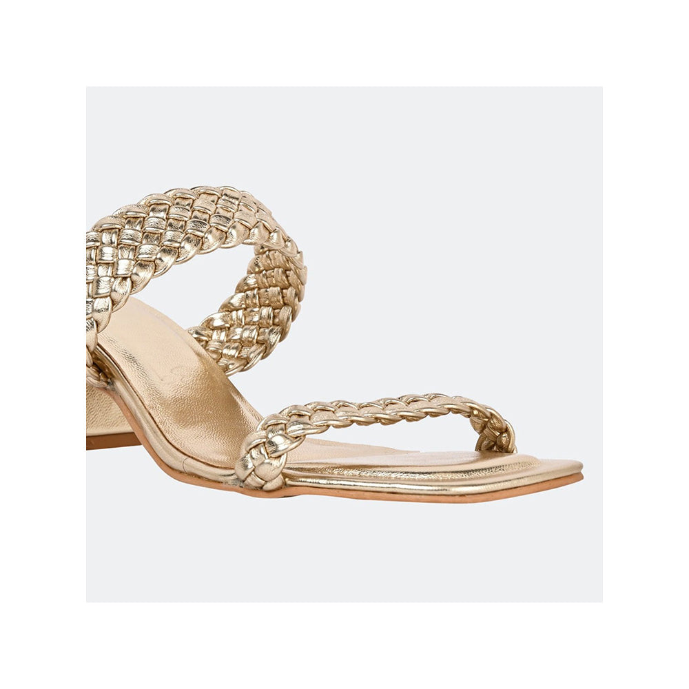 SKO Eva Gold Heeled Sandals