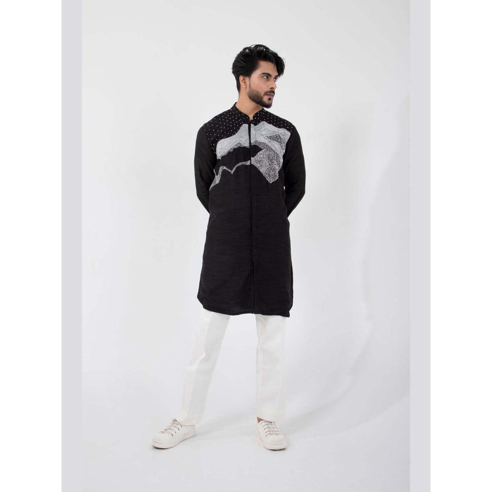SMRITI Black Eclipse Kurta with Pant