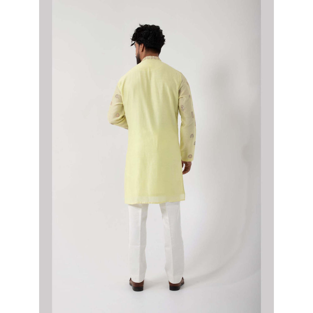 SMRITI Lime Sorbet Kurta with Pant